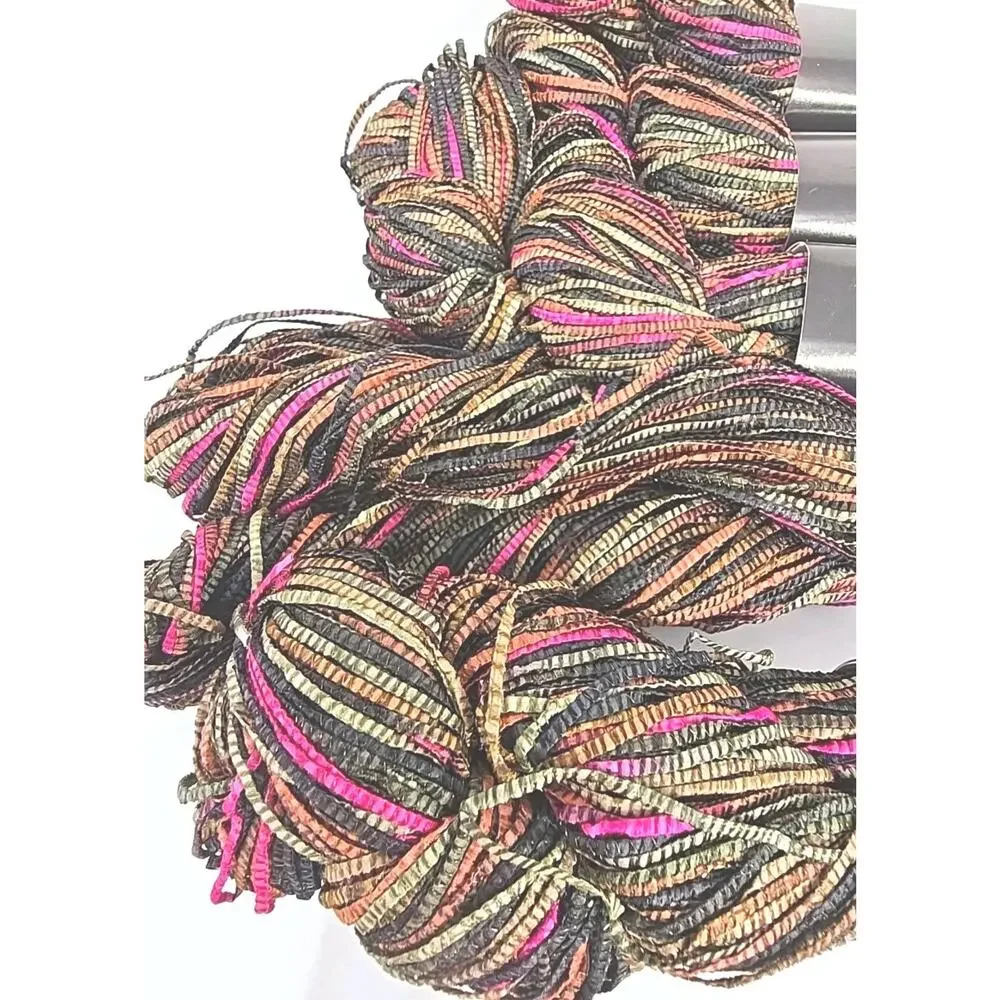Eisaku Noro Knitting Yarn Thread Color #201 Ganpi Tape Combination Lot of 5 U326